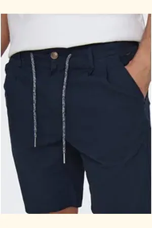 Only & Sons Bundfaltenhose LEO (1-tlg) blau S