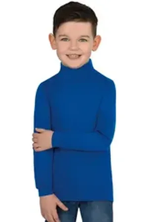 Trigema Rollkragenshirt Langarm Ski- und Sport-Rollkragenpullover (1-tlg) blau 140