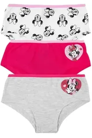 UNITED LABELS ® Panty Disney - Minnie Mouse - allover & Herz, 3er-Pack bunt 122-128