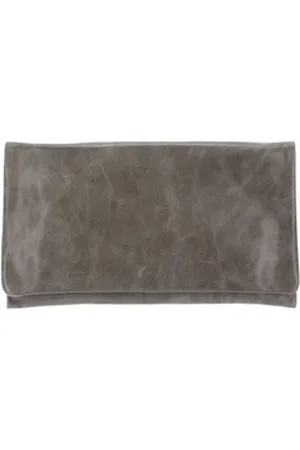 Abro+ Clutch Leather Athene grau M | 28.5 cm x 16 cm x 2.5 cm