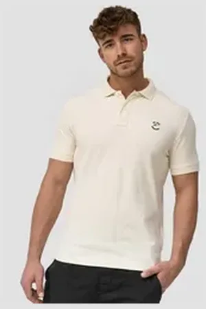 INDICODE Poloshirt Wadim mit feiner Logo-Stickerei auf der Brust weiß XL