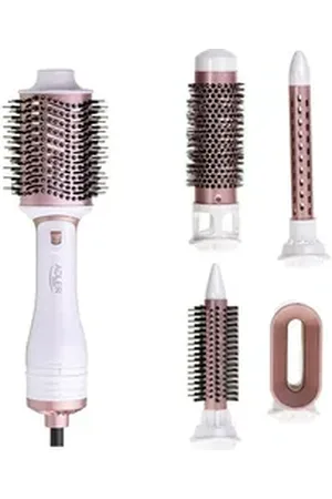 Adler Lockenstab AD 2027 5-in-1 Lockenstab, mit 5 Aufsätze in Perlweiß/Roségold weiß