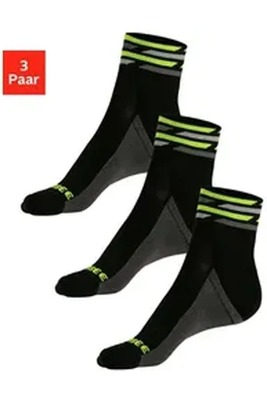 CHIEMSEE Funktionssocken (Packung, 3-Paar) Nylon-Microfaser Sportsocken schwarz 39-42