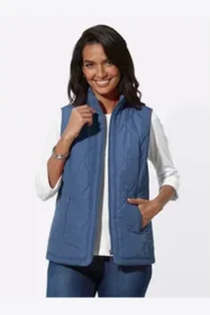 WITT WEIDEN Jerseyweste Steppweste blau 50