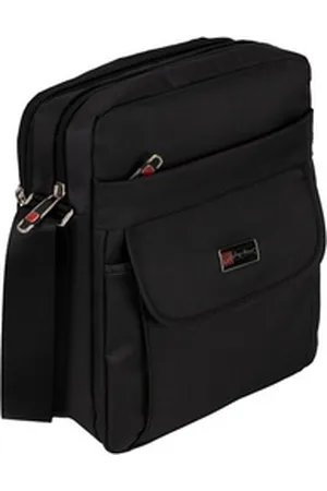 Bag Street Umhängetasche Herrentasche Flugbegleiter Schultertasche Umhängetasche schwarz