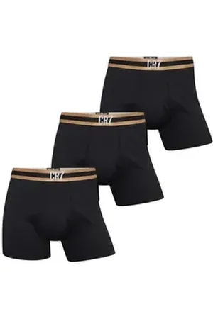 CR7 - Cristiano Ronaldo CR7 Retro Pants Anniversary Edition (3-St) Trunks sportlich perfekte Passform schwarz XL