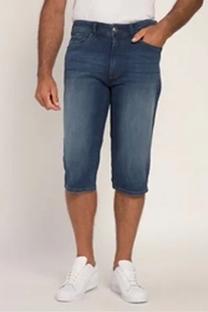 John.F. Gee Jeansbermudas 3/4-Jeans Powerstretch 5-Pocket blau 58
