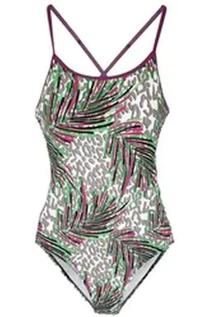 Beco Beermann Badeanzug Maxmove Swimsuit -Aqua-Jungle (1-St) mit extravaganten Criss-Cross-Trägern bunt 34