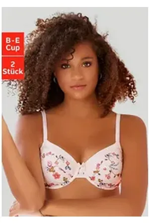 Petite Fleur Bügel-BH (Packung, 2 Stück) aus weicher Baumwolle rosa 90