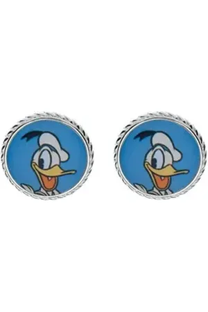 Disney Paar Ohrstecker Ohrringe silber Donald Duck @ blau|silberfarben