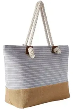 DonDon Strandtasche Shopper wasserabweisende Tasche (2-tlg), Große Strandtasche, mit Reißverschluss, inkl. kleinem Beutel bunt