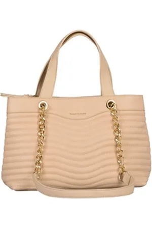Bruno Banani Henkeltasche, mit goldfarbenen Kettendetails beige 33 cm x 23 cm x 15 cm