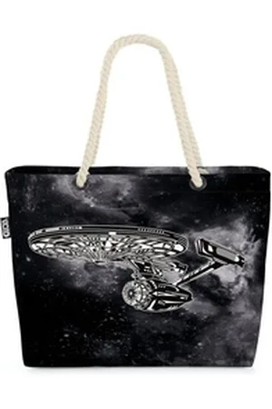 Void Watches VOID Strandtasche (1-tlg), Raumschiff Shopper Beach Bag star serie fan trek enterprise schwarz