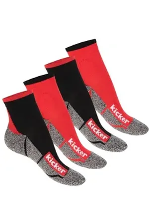 Kickers Sportsocken Sport Funktionssocken für Damen und Herren rot|schwarz 43-46