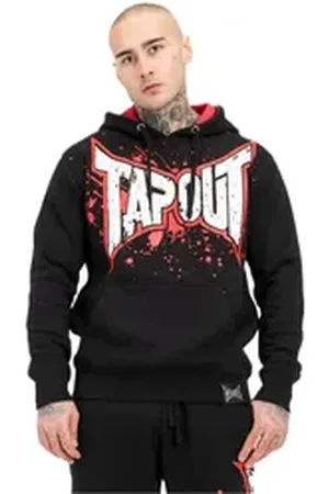 Tapout Hoodie Herren Kapuzenpullover Splashing schwarz L