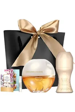 Avon Eau de Parfum INCANDESSENCE Spray 50ml, Deoroller 50 ml Geschenkset für Damen, 4-tlg., Damenparfüm, Blumiger Duft, Damenmode, Luxusduft, Kosmetik