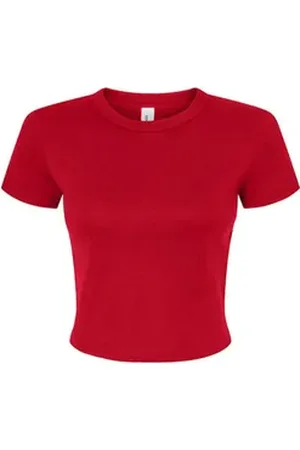 Bella + Canvas Rundhalsshirt Women ́s Micro Rib Baby Tee Damen T-Shirt L