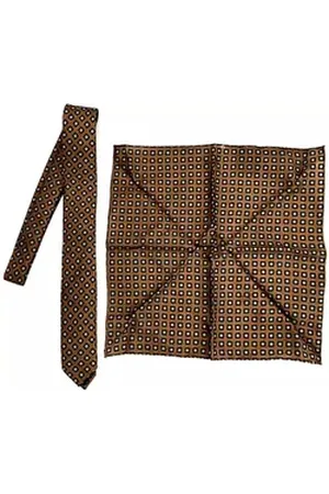 corneliani Krawatte CC Collection Herren krawatte und Einstecktuch Set. Wolle Krawatten grau
