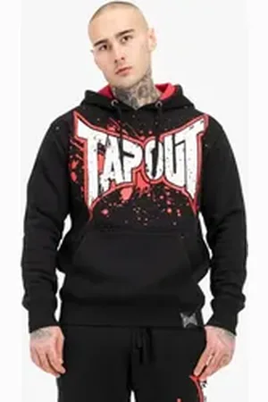 Tapout Kapuzenpullover Splashing schwarz XL