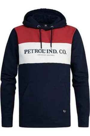 Petrol Industries Hoodie Kapuzenpullover Carmi Hoodie mit Color-Blocking (1-tlg) blau XL