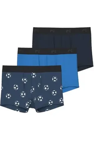 NAME IT Slip NKMBOXER 3P DARK DENIM FOOTBALL blau 116