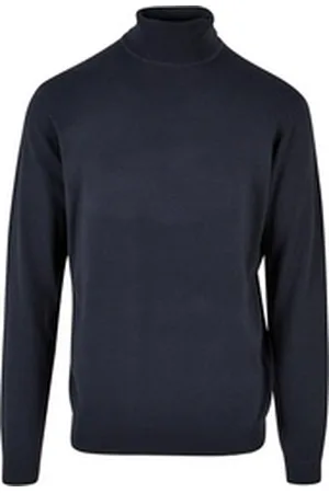 Urban classics Rundhalspullover Herren Knitted Turtleneck Sweater (1-tlg) blau S