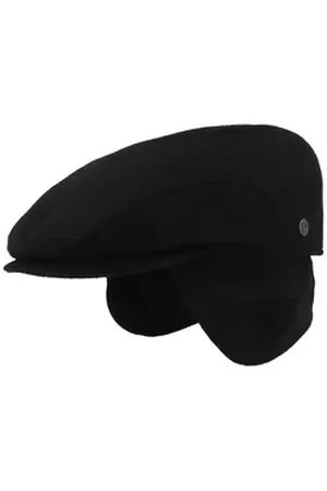 Bugatti Schiebermütze einfarbig mit Ohrenschutz und Windstopper schwarz 55