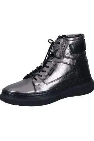 Manitu Stiefeletten Schnürstiefelette aus echtem Leder silberfarben 38 EU