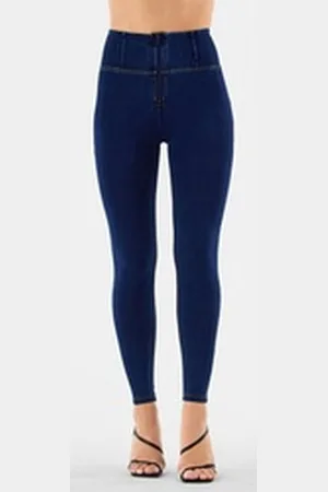 Freddy High-waist-Jeans WR.UP® Damen Push-Up Jeans High Waist Super Skinny - Indigoblau XS