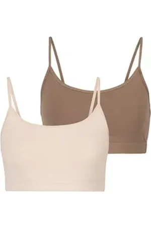 Lascana Bustier (2er-Pack) aus elastischer Baumwolle beige 40/42
