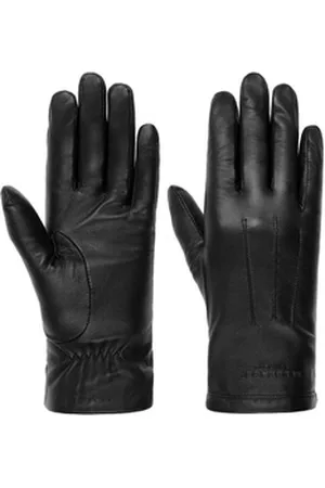 Seeberger Lederhandschuhe (1-St) Handschuhe mit Futter schwarz 7 HS
