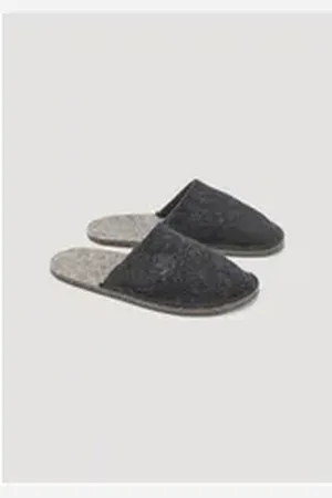 hessnatur Aus reiner Schurwolle Hausschuh grau 36-37 EU