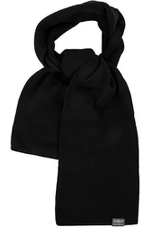 2Stoned Schal Classic Scarf für Herren und Jungen 165 cm lang und 20 cm breit, aus Baumwolle und Polyacryl schwarz