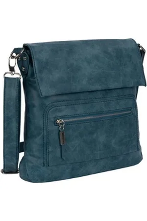 Bag Street Sporttasche Damentasche Umhängetasche Handtasche Schultertasche, als Schultertasche, Umhängetasche tragbar blau