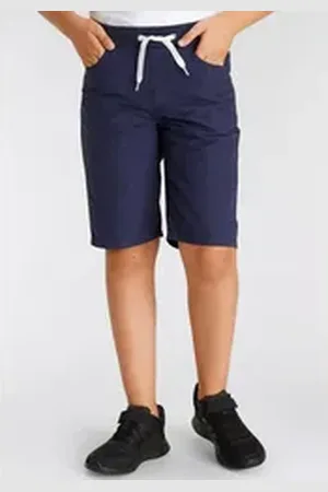 Kidsworld Shorts, praktische Schlupf-Bermudas mit geradem Bein blau 152/158