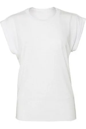 Bella T-Shirt 1er/2er Pack Damen Loose T-Shirt für Frauen u. Mädchen mit längerem Rücken und weiter Passform - verschiedene Farben weiß XL