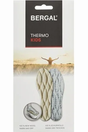 Bergal Thermosohlen Thermo Kindersohle - flauschige Schurwolle hält Ihre Füße warm 30