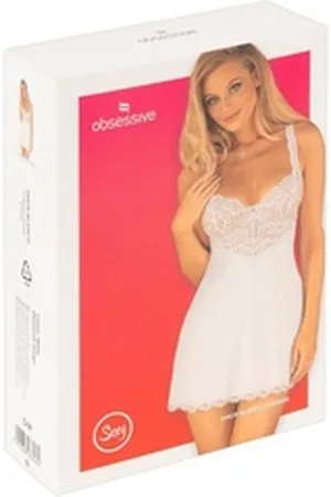 Obsessive Negligé - Set Amor Blanco - (L-XL,S-M) weiß S-M