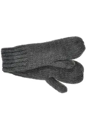 Seeberger Strickhandschuhe Strickfäustlinge mit Fleecefutter 17952-0 grau