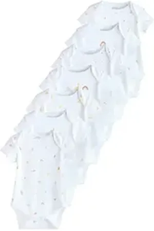 Next Kurzarmbody Kurzärmelige Strampler im 7er-Pack (7-tlg) weiß 86-92 (1,5-2 J.)