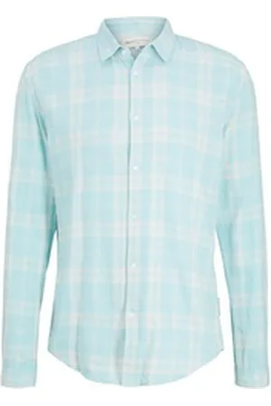 TOM TAILOR Denim Langarmhemd blau S