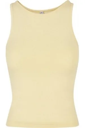 Build Your Brand Trainingsshirt Damen Racer Back Top hoher Rundhalsausschnitt XL
