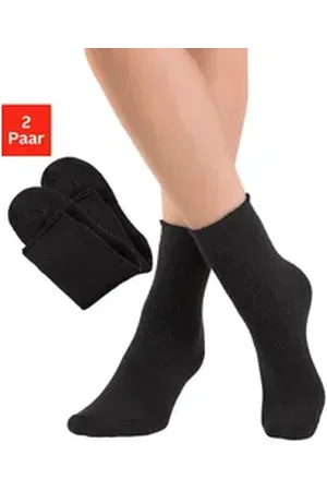 Lavana Thermosocken (Packung, 2-Paar) mit flauschiger Innenseite schwarz 39-42