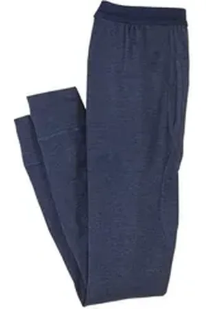 Adamo Lange Unterhose XXL Thermo Unterhose lang navy-hellgrau blau 16