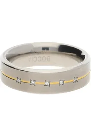 Boccia Titanium Boccia Fingerring Boccia Damnenring Titan mit Brillanten 0101-1954 (kein Set, 1-tlg) silberfarben