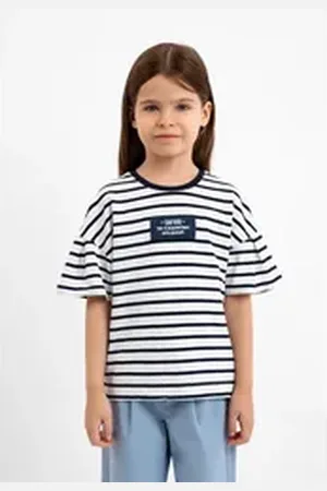 Gulliver T-Shirt im tollen Streifen-Design blau 116