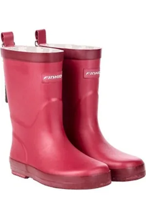 FINKID Kumi Persian Red/Cabernet - 25 Gummistiefel Gummistiefel Kinderregenstiefel Regenschuhe Wasserfest rot Gr.25