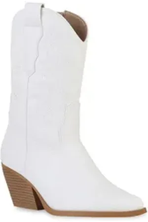 VAN HILL 840253 Cowboy Boots Schuhe weiß 39 EU