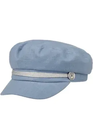 Mayser Ballonmütze (1-St) Baker-Boy-Mütze mit Schirm, Made in the EU blau