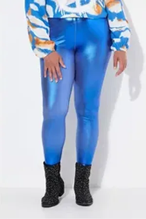 Angel of Style Angel of Style Leggings Leggings Tight Fit Metaillic-Optik blau|grün 46
